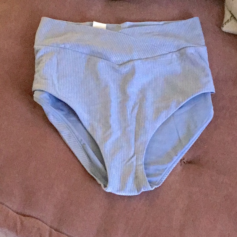 Aerie cross waist bikini bottom full coverage bootie NWT